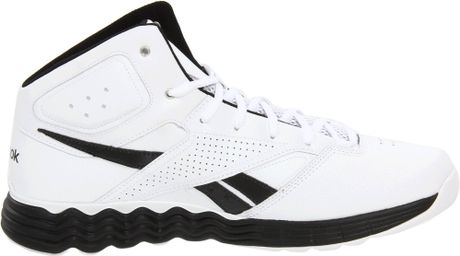 black and white reebok basketball shoes