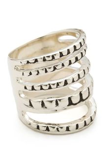 Fortune Favors The Brave Scallop Stack Ring - Lyst