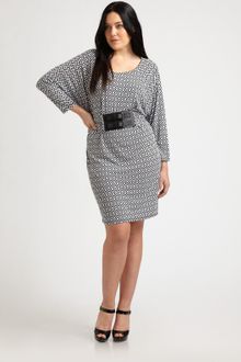 Michael Michael Kors, Salon Z Geometricprint Sheath Dress - Lyst
