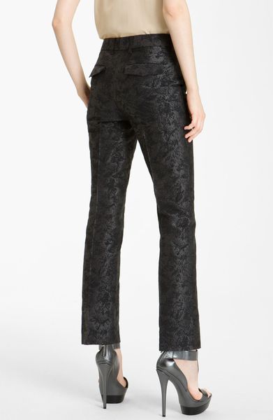 Rachel Zoe Anne Ii Slim Brocade Pants in Black | Lyst