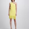 Tibi Hannah Silk Oneshoulder Dress in Yellow (lemon) - Lyst