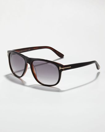 Tom Ford Olivier Plastic Sunglasses Blackhorn - Lyst