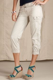 Tommy Hilfiger Straightleg Belted Capri - Lyst