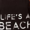 Asos Collection Vest with Lifes A Beach in Black - Lyst