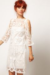 Asos Asos Salon Shift Dress with Cutwork