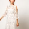 Asos Asos Salon Shift Dress with Cutwork in Beige (cream) - Lyst