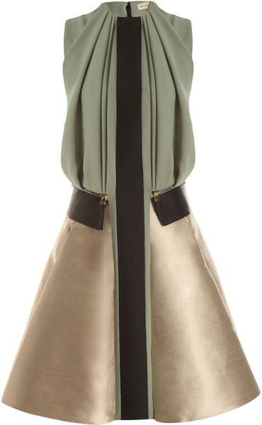 Balenciaga Full Dress in Multicolor (sage) - Lyst