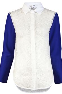 Carven Lace Blouse - Lyst