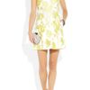 Diane Von Furstenberg Carpreena Mini Rose Jacquard Dress in Yellow (rose) - Lyst
