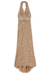 Elie Saab Halterneck Sequin Gown