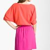 Eliza J Colorblock Dolman Sleeve Crêpe De Chine Dress in Orange (orange/ magenta) - Lyst