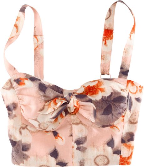 H&m Top in Pink - Lyst