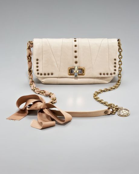 Lanvin Happy Patchwork Crossbody Bag in White (ivoire) - Lyst