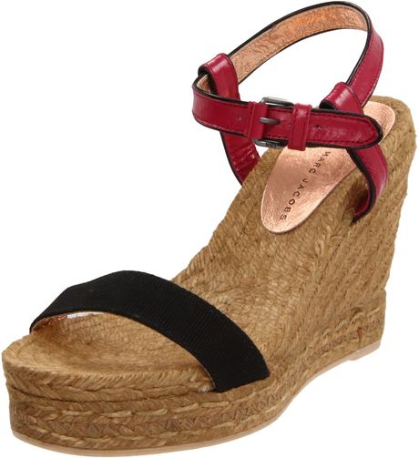 Marc By Marc Jacobs Marc By Marc Jacobs Womens 3 Espadrille in Black (black/berry/natural) - Lyst