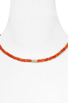 Michael Kors Michael Beaded Coral Necklace 17 - Lyst
