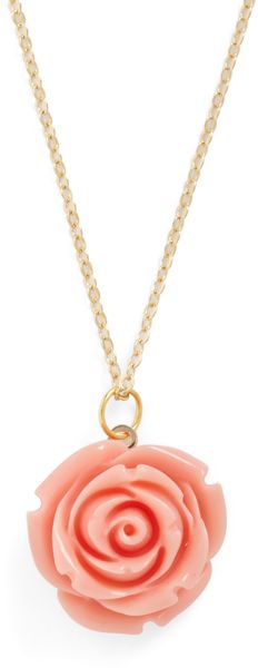 ModCloth Retro Rosie Necklace - Lyst
