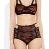 The Lake & Stars Miracle Box Honeycomb Lace and Fishnet Bra in Black - Lyst