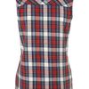 Topshop Sleeveless Checked Shirt in Multicolor (multi) - Lyst