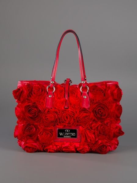 Valentino Rose Bag in Red (rose) | Lyst