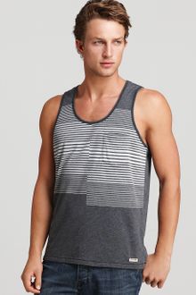 Converse Black Canvas Engineered Stripe Tank - Lyst