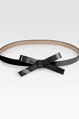 Kate Spade Patent Leather Bow Belt