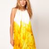 Mango Mango Dip Dye Dress in Yellow - Lyst