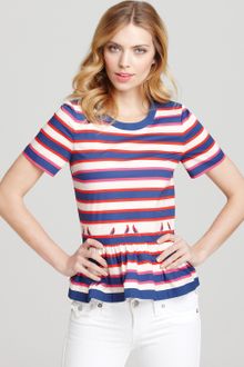 Marc By Marc Jacobs Top Flavin Stripe Peplum - Lyst