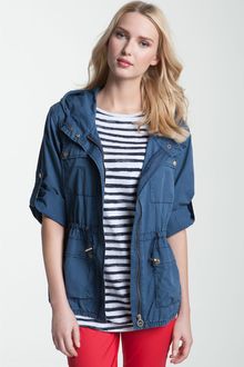 Michael by Michael Kors Cinch Waist Anorak - Lyst