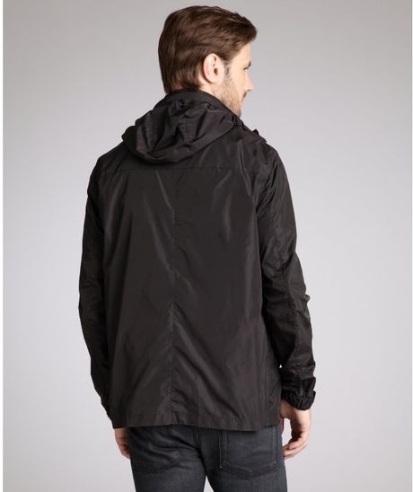 Prada Prada Sport Black Nylon Stowaway Hood Jacket in Black for Men | Lyst