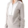 T By Alexander Wang Pique Oxford Placket Sweatshirt in Gray (grey) - Lyst