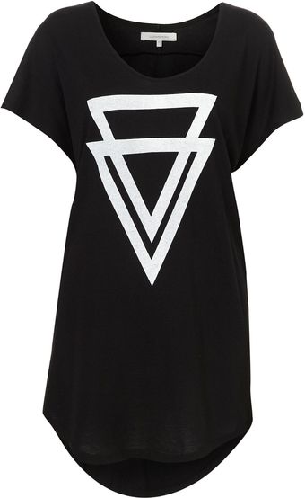 Topshop Double Triangle Tshirt By Illustrated People - Lyst