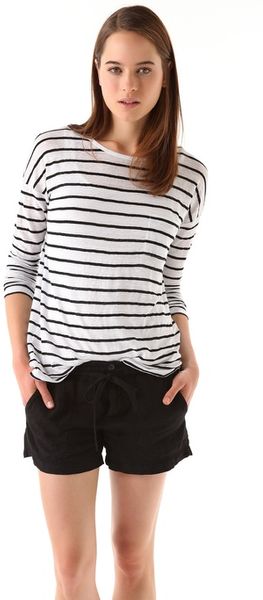 Vince Striped Tee - Lyst