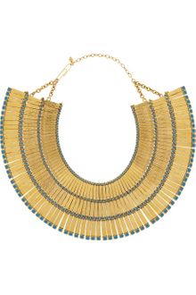 Aurelie Bidermann Mendoza 18karat Goldplated Enameled Necklace - Lyst