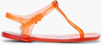 Chloé Orange Jelly Sandals - Lyst