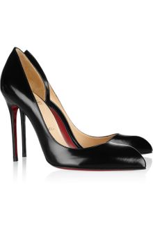 Christian Louboutin Chiarana 100 Cutout Leather Pumps - Lyst
