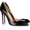 Christian Louboutin Chiarana 100 Cutout Leather Pumps in Black - Lyst