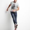 Converse Sneaker Striped Tee Drizzle in Gray for Men (drizzle) - Lyst