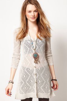 Free People Free People Crochet Cardigan - Lyst