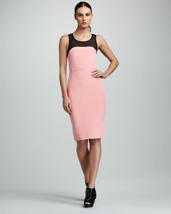  Meshyoke Sheath Dress 