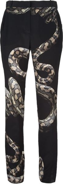 Lanvin Snake Trouser in Black (snake) - Lyst