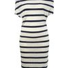Linea Weekend Striped Cowl Neck Dress in Blue (navy) - Lyst