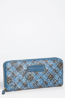 Marc By Marc Jacobs Take Me Static Plaid Zip Around Wallet - Lyst