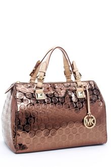 Michael Kors Grayson Large Jet Set Monogram Satchel - Lyst