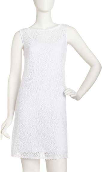 Muse Sleeveless Pointelle Dress - Lyst