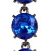 Oscar De La Renta Gunmetaltone Drop Clip Earrings in Blue (gunmetal) - Lyst