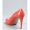 Prada Coral Platform Peep Toes in Pink (coral) - Lyst