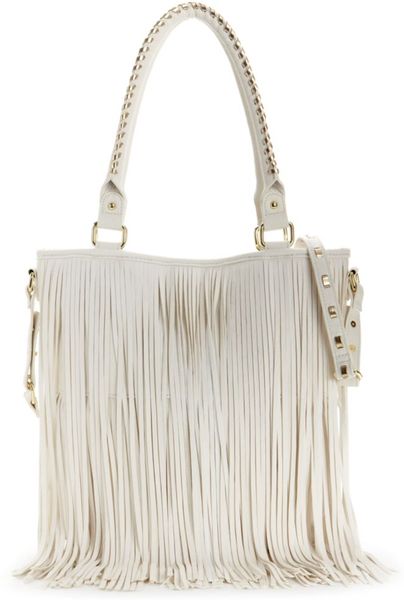 Steve Madden Bfarrah Fringe Tote in White - Lyst