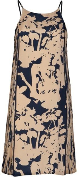3.1 Phillip Lim Blossom Print Sundress in Black (navy) - Lyst