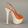 Casadei Platform Sandal in Brown - Lyst