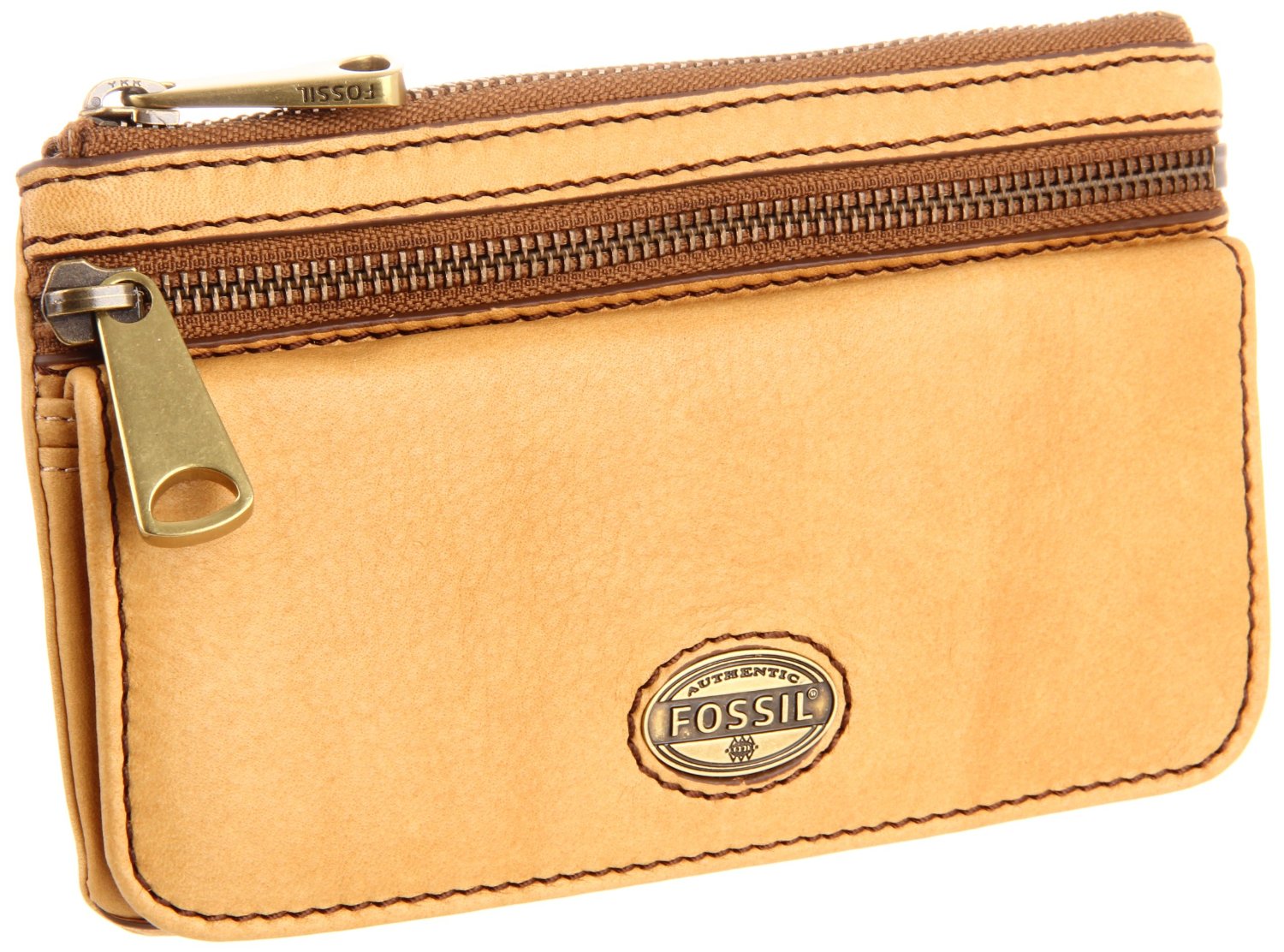 fossil wallet yellow